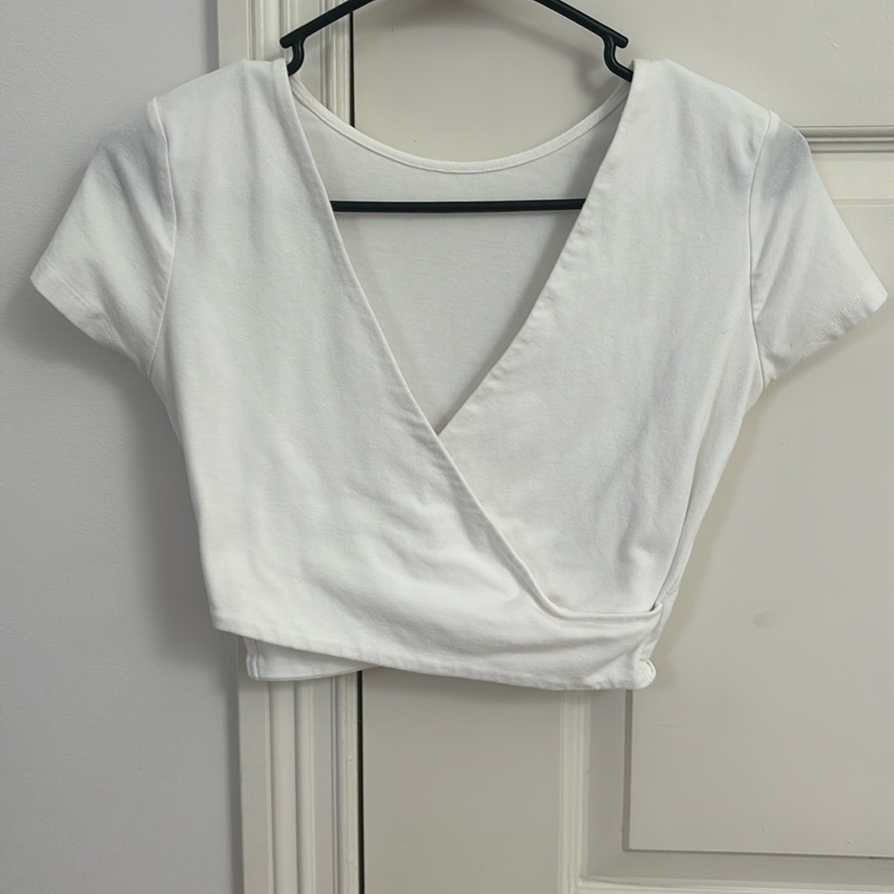 White cross over top